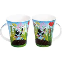 DOBENO Bino Mok Mole Junior 400 Ml 12 X 9 Cm Keramiek Blauw 2 Stuks