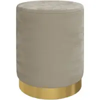 vidaXL Hocker met opbergruimte rond fluweel 31 x 37 cm donkergrijs