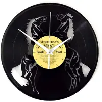 Yesterdays Vinyl Klok Paarden 30 Cm