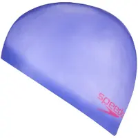 Speedo badmuts junior siliconen paars - zwemaccessoire voor kinderen.