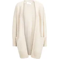 Selected Gebreid vest 'Lulu' beige gemêleerd