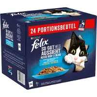 Felix 24x85g Vis Selectie in Gelei Elke Dag Feest Kattenvoer