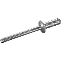 Goebel - 1000 x Multi-Grip blindklinknagels (Ø x L) 3,2 x 8 mm - RVS A2 / RVS A2 - Vlakke kop - MULTI - 7030832806 - Popnagel