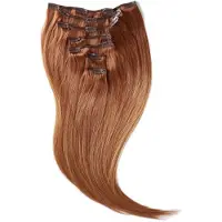 Rapunzel of sweden Classic Clip-ins Straight / Medium Volume / 7 pieces Sunset Red ColorMelt C6.7/6.3 50 cm Hair extensions 110 g