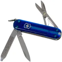 Victorinox Classic SD Transparent zakmes - Deep Ocean - 7 functies