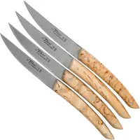 Claude Dozorme Le Thiers steakmesset 4-delig, berkenhout zwart