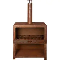 Esschert Design Tuinkachel L - met Houtopslag - Roest - Esschert Design