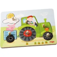 Haba Puzzel - 6 Bakstenen - Hout - Peter's Farm - - OneSize - Puzzels