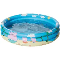 Happy People opblaaszwembad Peppa Pig 100 x 23 cm blauw