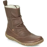 El naturalista Dames Aangename bruine leren enkellaarsjes (40), Leer, Plat, Ritssluiting, Casual 2N722312E505_012
