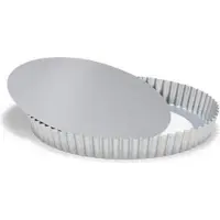 Patisse ST Vlaaivorm Losse Bodem 24cm Grijs grijs Staal Bakvorm