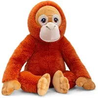 Keel Toys Pluche Knuffel Dier Oran Utang Aap 45 Cm - Knuffeldier