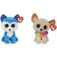TY - Knuffel - Beanie Boo's - Prince Husky & Chewey Chihuahua