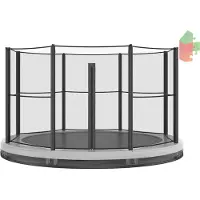 Akrobat Trampoline Orbit Inground - 365 cm - Rond - Grijs - met Veiligheidsnet