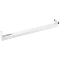 BES LED LED TL Armatuur T8 - Aigi Dybolo - 60cm Dubbel - IP20 - Mat Wit - Staal