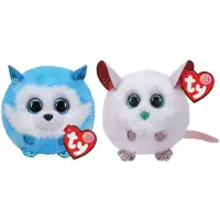 TY - Knuffel - Teeny Puffies - Prince Husky & Christmas Mouse