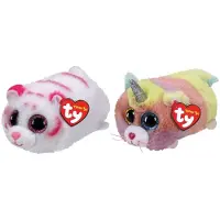 TY - Knuffel - Teeny Ty's - Tabor Tiger & Heather Cat