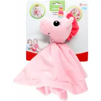Toi-Toys knuffeldoekje eenhoorn meisjes 30 cm pluche roze