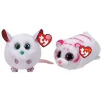 TY - Knuffel - Teeny Puffies - Christmas Mouse & Tabor Tiger