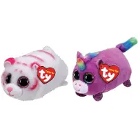 TY - Knuffel - Teeny Ty's - Tabor Tiger & Rosette Unicorn