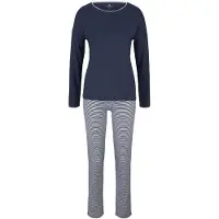 Tom Tailor Pyjama navy / wit