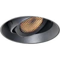 QAZQA Moderne inbouwspot zwart GU10 AR70 rond trimless - Oneon Honey