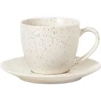 Broste Copenhagen Nordic Vanilla kop met schotel - set van 6 stuks
