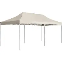vidaXL Partytent professioneel inklapbaar 6x3 m aluminium crème