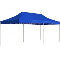 vidaXL Professionele partytent, inklapbaar, aluminium, 6x3 meter, blauw