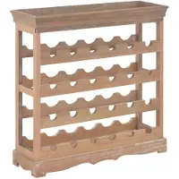 vidaXL Wijnkast 70x22,5x70,5 cm mdf bruin