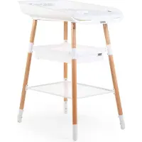 Childhome - Evolux Verzorgingstafel - Verstelbare hoogtes - Luiertafel - Naturel Wit - 85x89x91x95 cm
