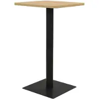 vidaXL Bistrotafel 70x70x107 cm eikenkleurig
