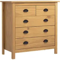 vidaXL Dressoir Hill 79x40x80 cm massief grenenhout