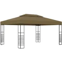 vidaXL Prieel 180 g/m² 3x4 m taupe