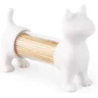 Balvi Cat tandenstokerhouder Kleur: wit