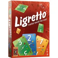 999 Games - Ligretto: Rood - Kaartspel - Iedereen speelt tegelijkertijd - Familiespel - Gezelschapsspel - Actiespel - Klein cadeautje