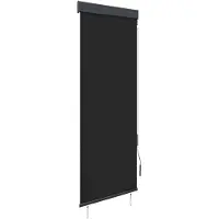 vidaXL Rolgordijn voor buiten 60x250 cm antraciet