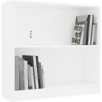vidaXL Boekenkast 80x24x75 cm bewerkt hout wit