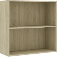 vidaXL Boekenkast 80x30x76,5 cm bewerkt hout sonoma eikenkleurig