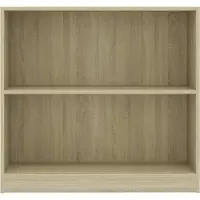 vidaXL Boekenkast 80x24x75 cm bewerkt hout sonoma eikenkleurig