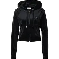 Juicy Couture Sweatvest 'Madison' zwart / zilver