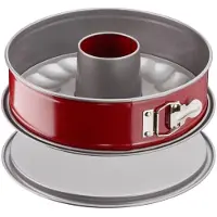 Tefal Malibaschaaltje Delibake - Ø 27 Cm - Rood En Grijs - Met Scharnier