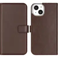 Selencia Echt Leren Bookcase voor de Apple iPhone 14 - Bruin