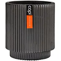 Capi Europe Bloempot Groove Antraciet D 15 H 17 Cm