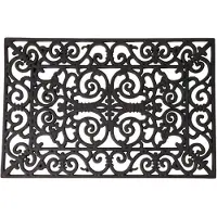 Esschert Design Klassieke print deurmat rubber 60 x 40 cm - Deurmatten