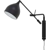 Bloomingville Lyam Wandlamp, Zwart, Metaal