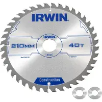 Irwin CZB 210MM/40T cirkelzaagblad - WeldTec - 210 mm - asgat 30 mm
