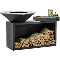 Ofyr Island Black 100 donkergrijs keramiek