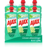 Ajax Allesreiniger Limoen 6 x 1.25L - Voordeelverpakking
