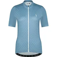 Bbb Cycling Fietsshirt Dames Korte Mouw DonnaFit - Wielershirt Dames Korte Mouw - Comfortabel en Sneldrogend Wielrenshirt Dames - Grijs Blauw - Maat XXL - BBW-412